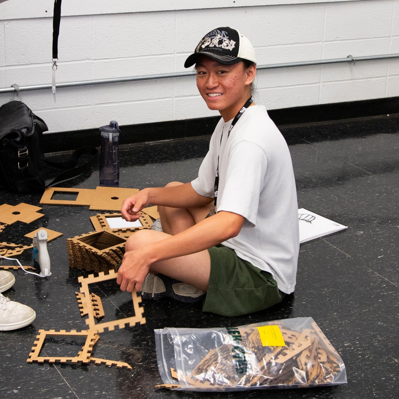 Industrial Design DAAPcamp student working on a project.