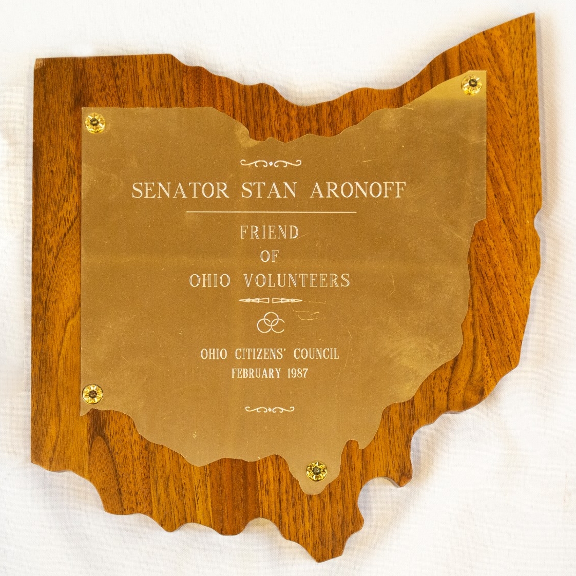 County Commissioners' association of Ohio, Centennial Plate