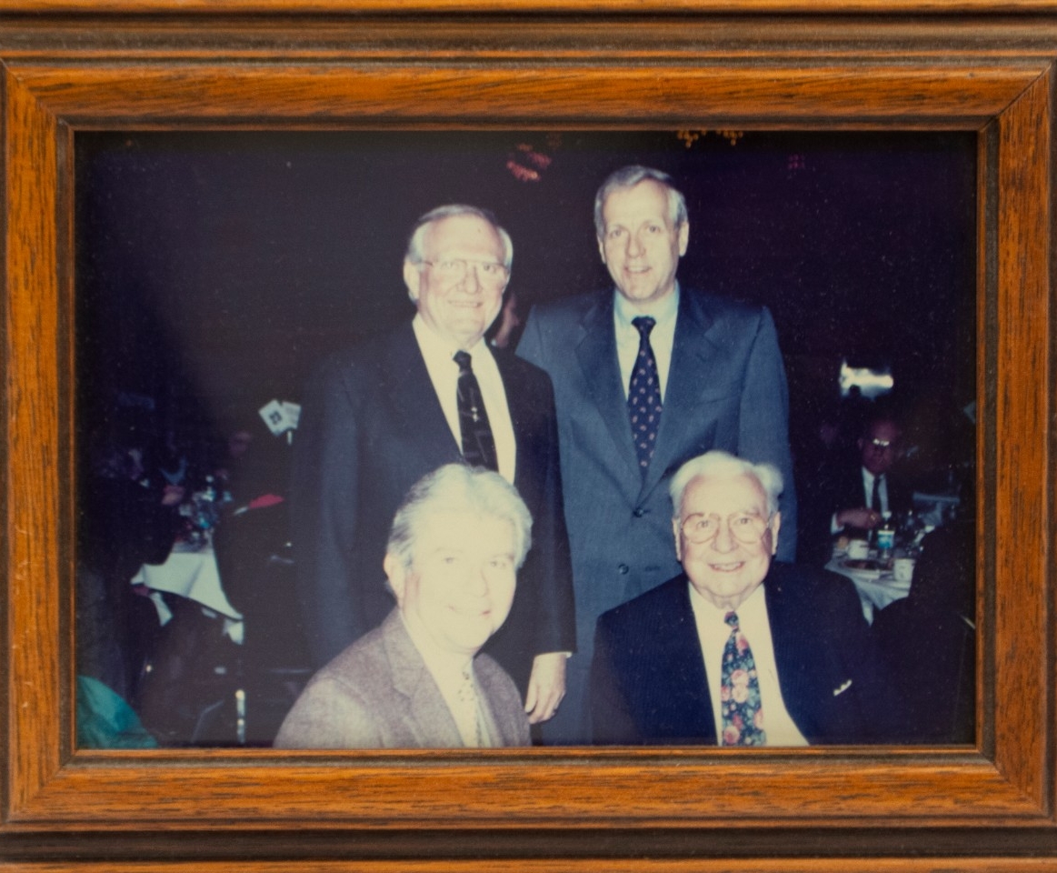 Stanley Aronoff with friends and family