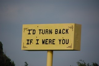 I'd turn back if I were you exhibit preview