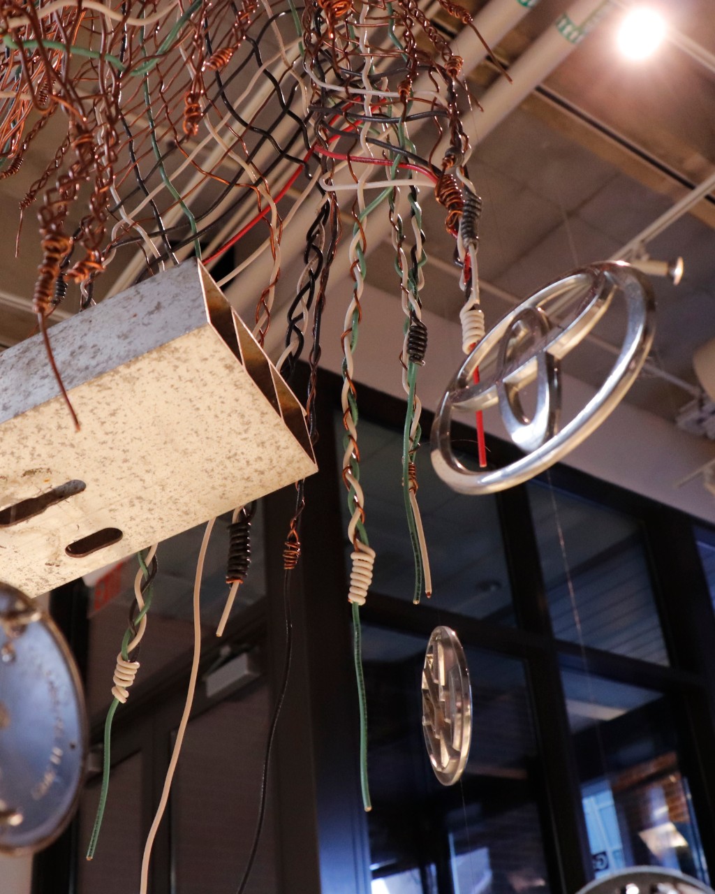 Fold Weight, Sam Edwards, Metal car parts and vinyl creeper