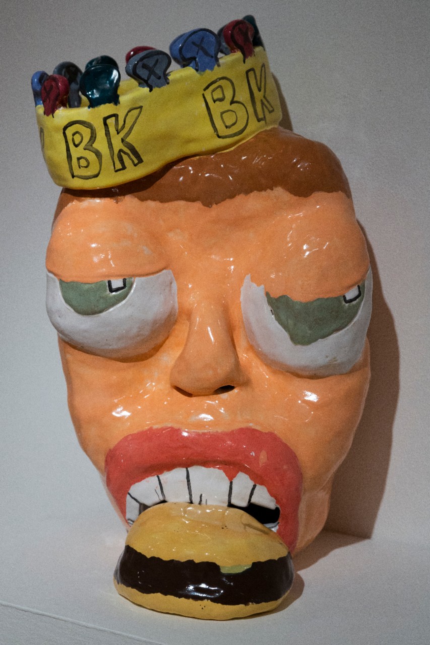 comic ceramic glossy face