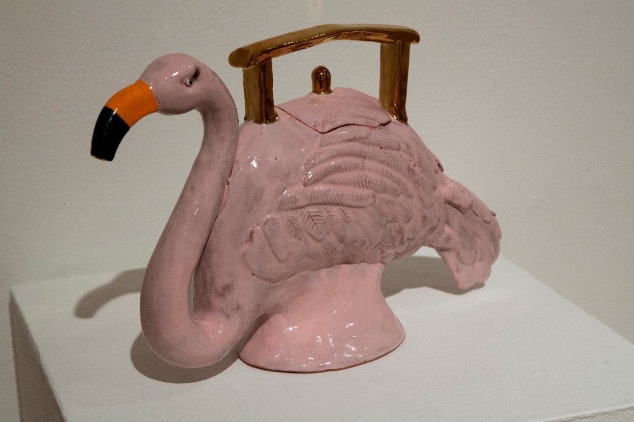 ostrich teapot