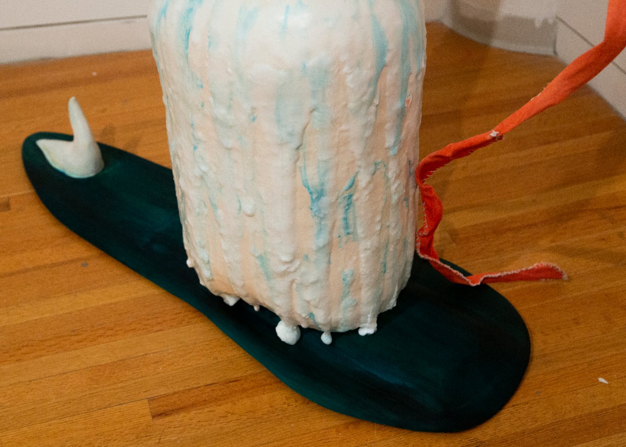 ceramic wood and fabric project