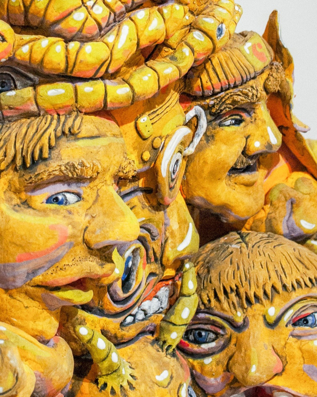 detail of animal pile sculpture