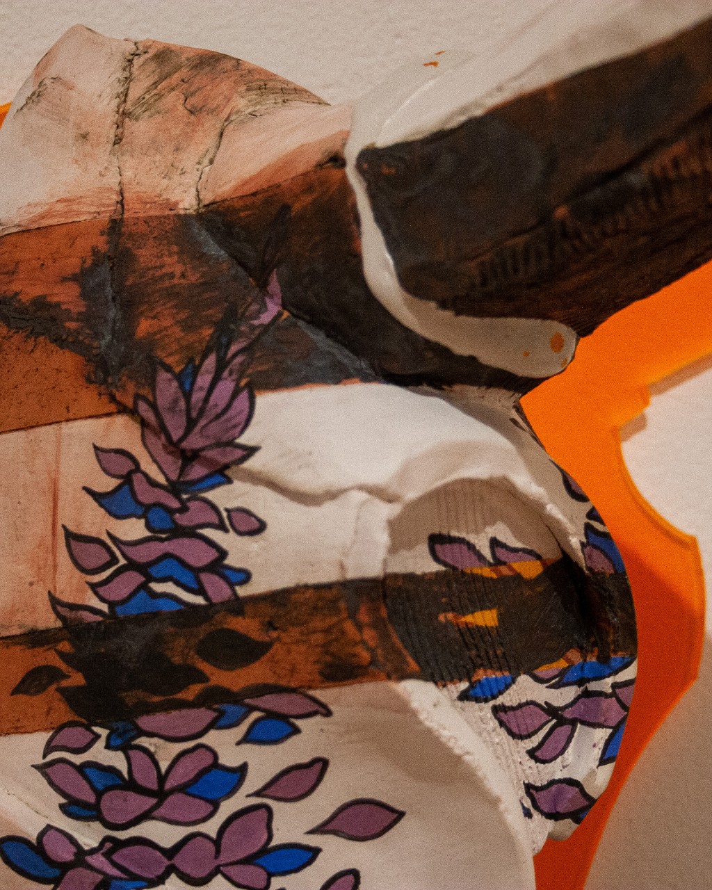 detail of bull skull