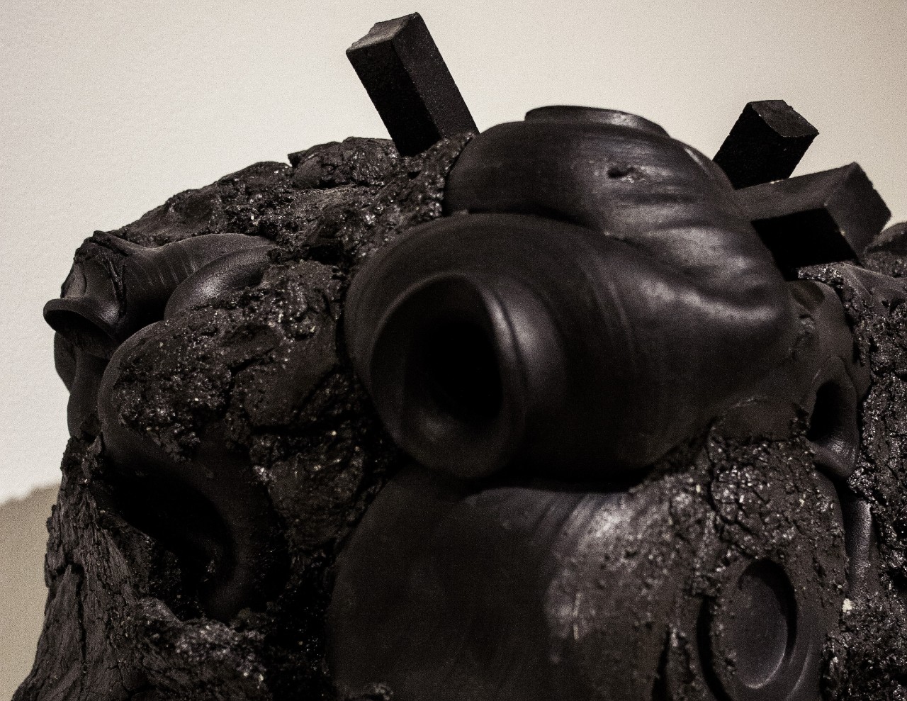 black sculpture