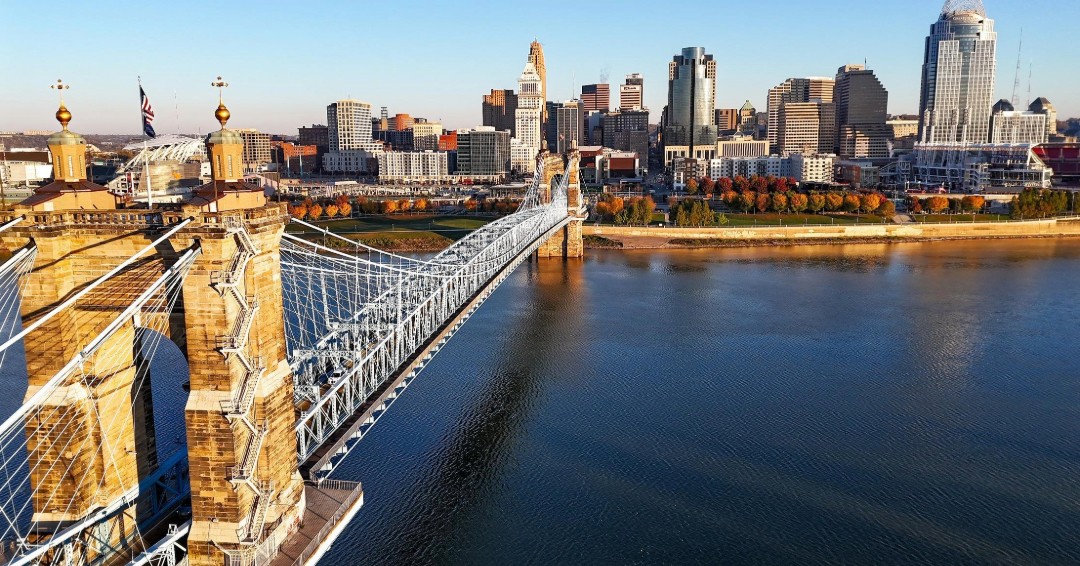 City of Cincinnati skyline.