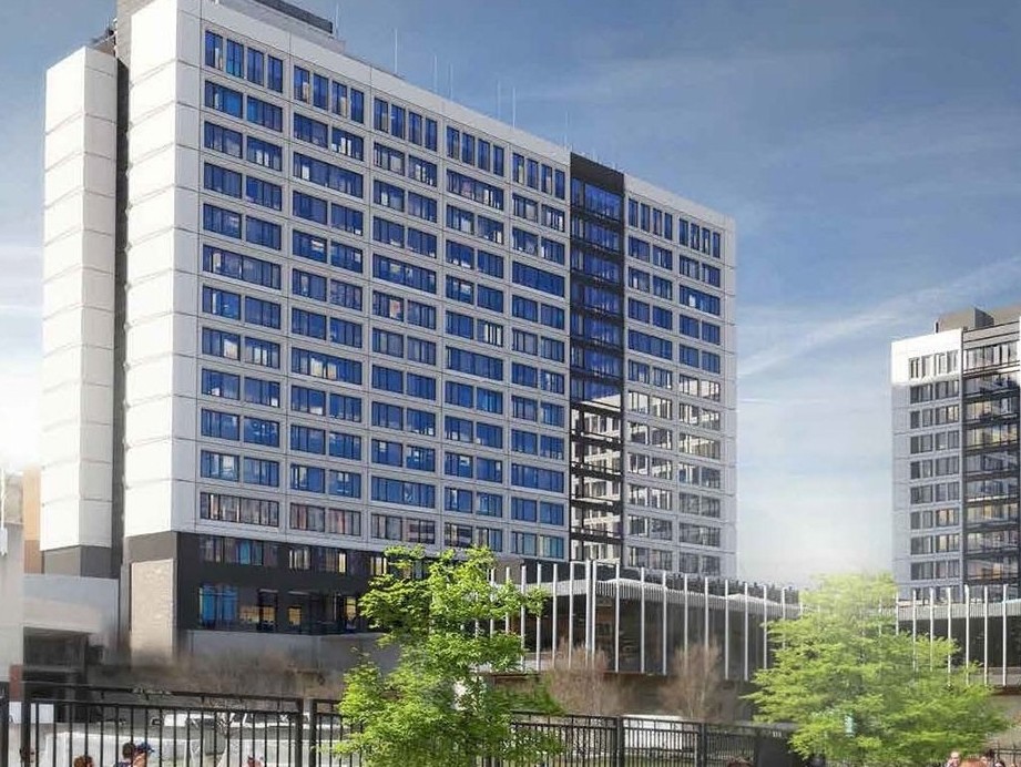 The south view of Calhoun Hall on campus