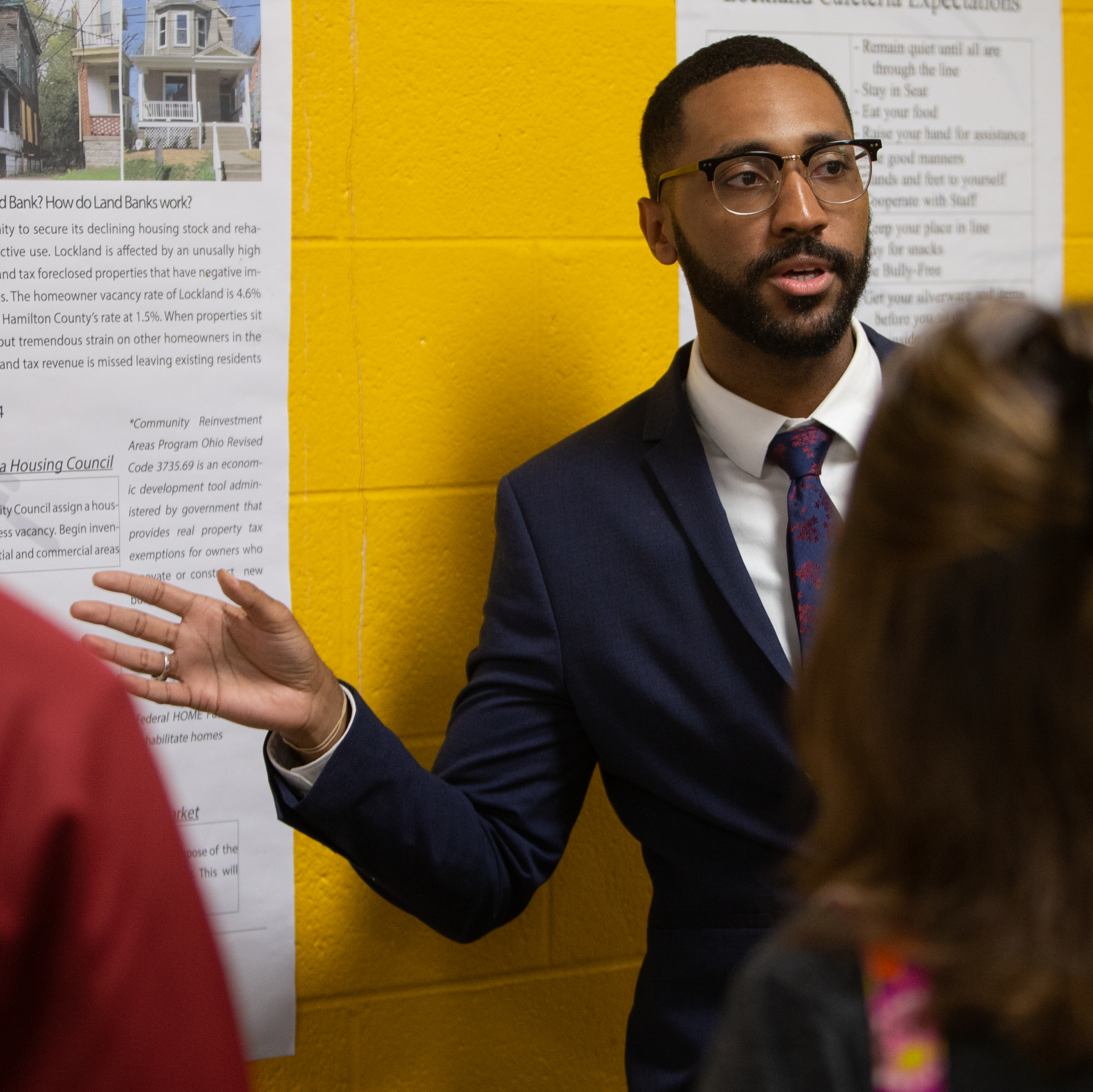 DAAP planning graduate students present their capstone projects, quality of life recommendations for the village of Lockland, to residents and elected officials.